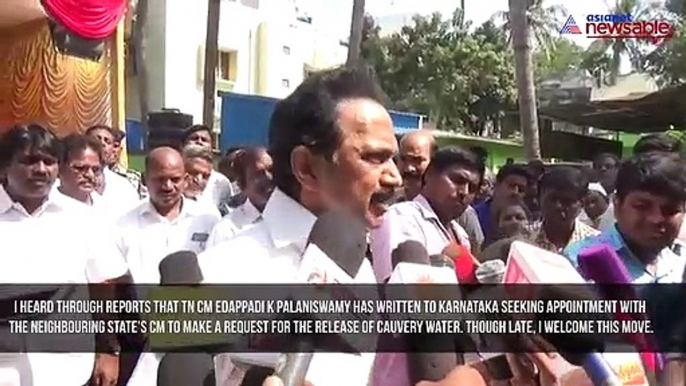 Cauvery water from Karnataka: DMK's Stalin supports TN CM in the request