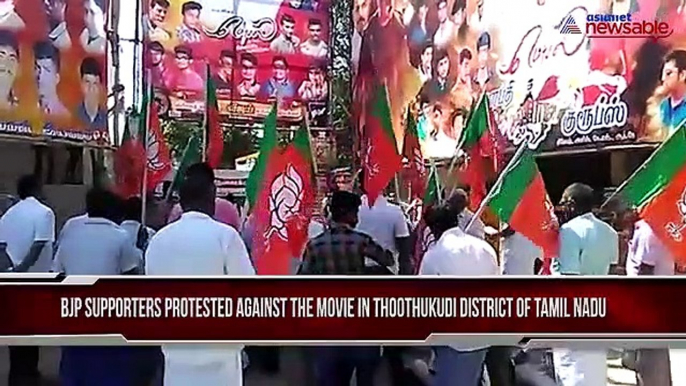 Mersel movie fiasco continues, BJP protests against the movie in Tamil Nadu