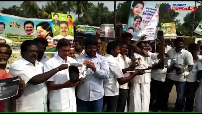 Kamal Haasan's statement on TTV Dhinakaran triggers protests in TN