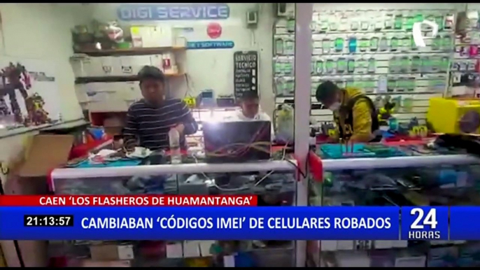 “Flasheros de Huamantanga”: Cae banda delictiva que cambiaba códigos IMEI de celulares robados