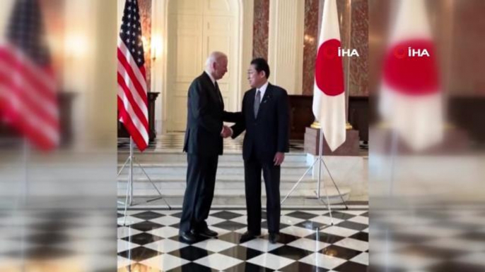 Japonya Başbakanı Kishida ve ABD Başkanı Biden'dan ikili zirveKishida: "ABD, Hint-Pasifik bölgesindeki angajmanını güçlendirmeye devam edeceğini...