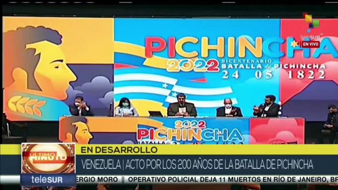 Nicolás Maduro preside clausura del Congreso por Bicentenario de Batalla de Pichincha