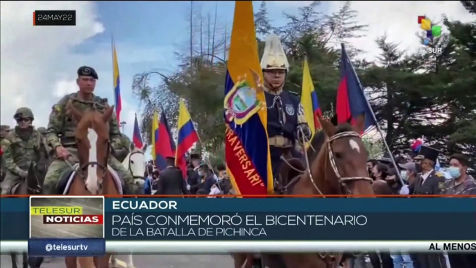 Ecuatorianos conmemoran Bicentenario de la Batalla de Pichincha