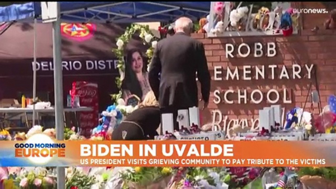 President Joe Biden visits grieving community of Uvalde after deadly shooting
