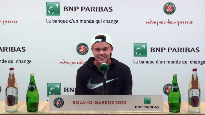 Roland-Garros 2022 - Holger Rune : "World No. 1, you know, that's my goal, I don't hide it because I can beat anyone"