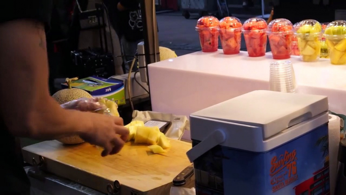 fruits cutting skills - korean street food