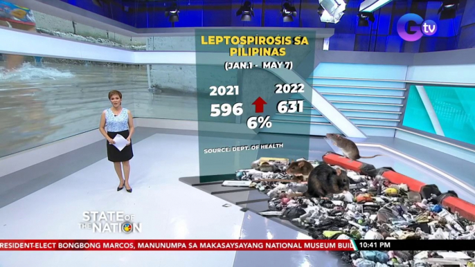 DOH, nagbabala sa posibleng pagdami ng kaso ng leptospirosis ngayong tag-ulan | SONA