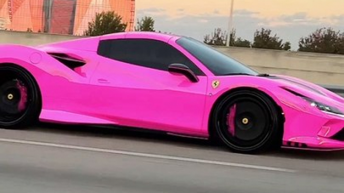 Switch The Color On The Fly || Pink Lamborghini || Lamborghini || Momo Pink Lamborghini || Pink Car