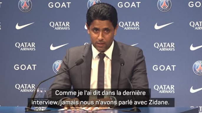 PSG - Nasser Al-Khelaïfi : "Nous n'avons jamais parlé avec Zidane, Galtier a toujours été l'option numéro 1"