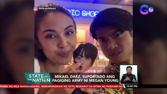 Mikael Daez, suportado ang pagiging army ni Megan Young | SONA