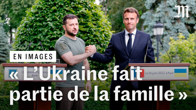 En visite à Kiev, Emmanuel Macron s'engage à faire « tout le nécessaire » pour l'adhésion de l'Ukraine à l'UE