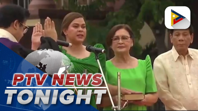 Senators congratulate VP-elect Sara Duterte after her oath taking