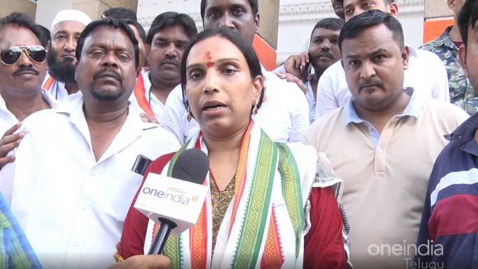 TRS Corporator Vijaya Reddy Joins Congress *Telangana   | Telugu Oneindia