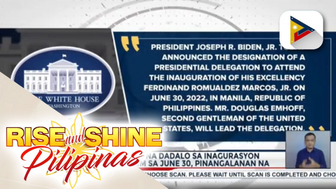 U.S. delegation na dadalo sa inagurasyon ni Pres-.elect BBM sa June 30, pinangalanan na