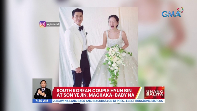 South Korean couple Hyun Bin at Son Ye Jin, magkaka-baby na | UB