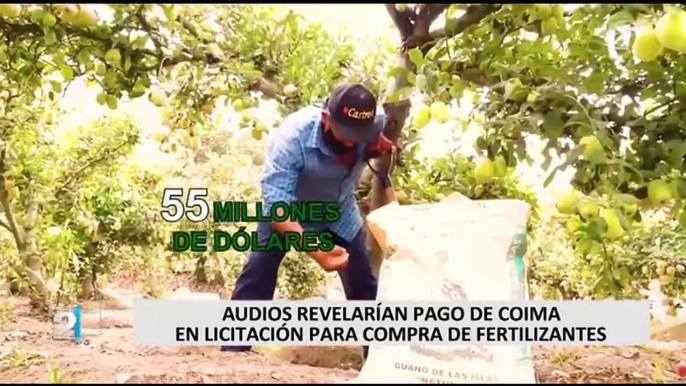 Audios revelarían pago de coima en licitación para compra de fertilizantes