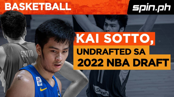 Kai Sotto, undrafted sa 2022 NBA Draft