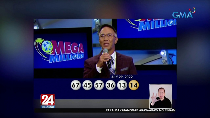 $1.337-billion Mega Millions Jackpot, tinamaan ng nag-iisang ticket holder | 24 Oras Weekend