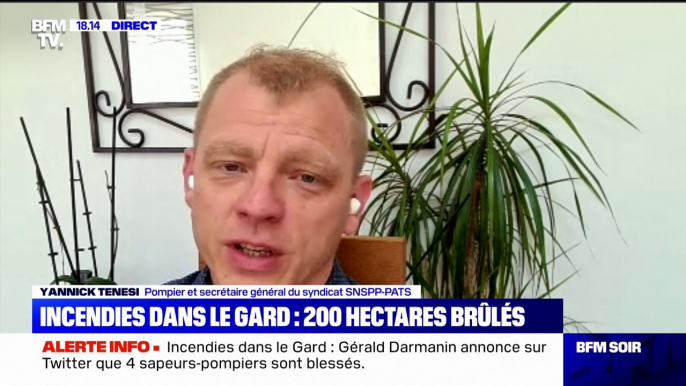 "On commence à voir une crise de vocation, aussi bien de sapeurs-pompiers volontaires que de professionnels", affirme le syndicaliste pompier Yannick Tenesi