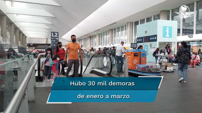 El aeropuerto de la CDMX registra retrasos históricos