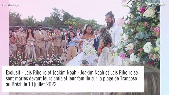 Mariage de Joakim Noah : photos de ses baisers avec la sublime Lais Ribeiro, pour sceller leur amour