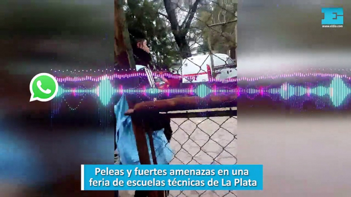 Peleas y fuertes amenazas en una feria de escuelas técnicas de La Plata