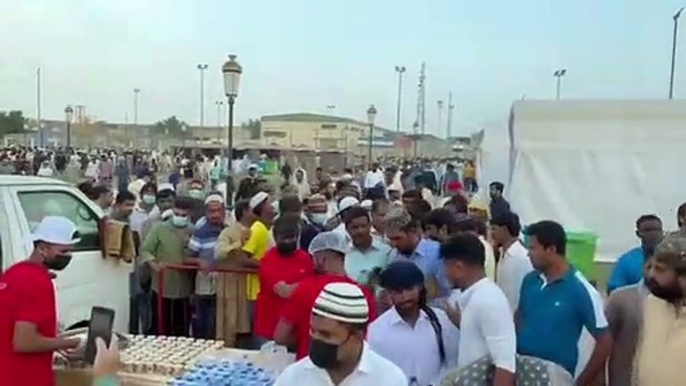 Eid Al Adha 2022: Workers receive gifts, food as labour park turns into musallah