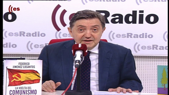 Federico Jiménez Losantos: "Ayer apareció un líder comunista con lo cual Pablo Iglesias tiene más difícil volver"