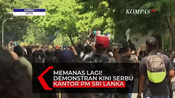 Memanas! Ribuan Demonstran Geruduk Kantor Perdana Menteri Sri Lanka, Tuntut Mundur