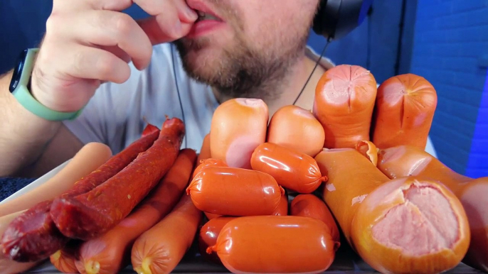 ASMR SAUSAGE PARTY 소시지 먹방 SAUSAGES KIELBASA ASMR MUKBANG EATING SHOW (EATING SOUNDS) NO TALKING