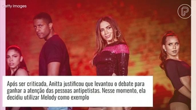 Melody e Anitta batem boca novamente e jovem alfineta: 'Cadê a música dela? Saiu do mapa'