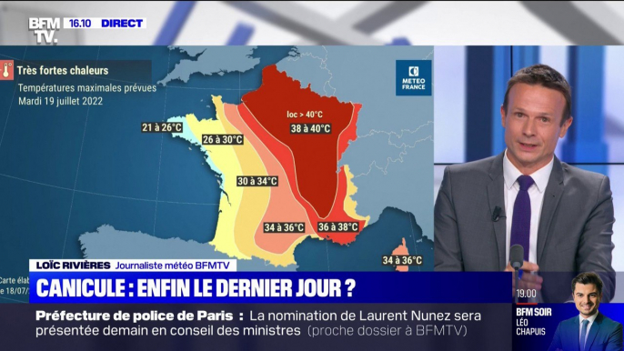 Vers la fin de la canicule ? Des chutes de températures de 12° à 15° attendues dès demain par endroits