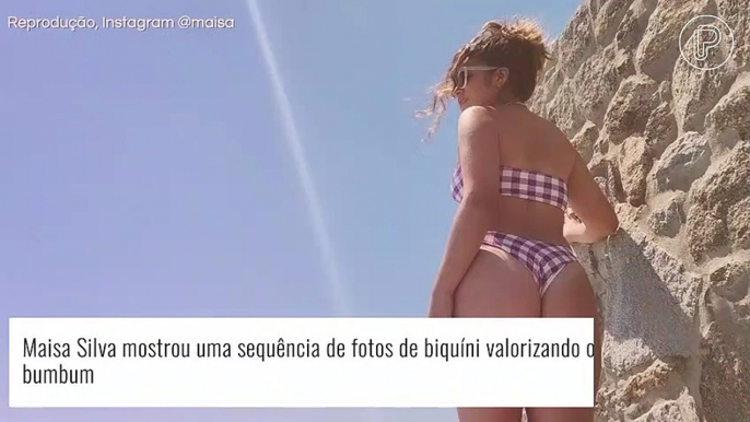 Maisa Silva exibe bumbum em foto de biquíni e faz pedido inusitado a Mel Maia. Veja!