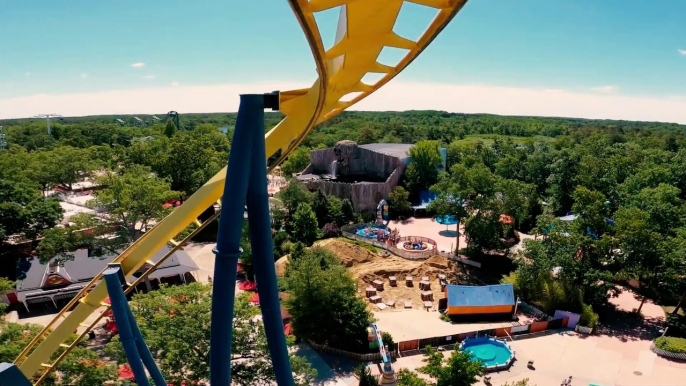 Batman:The Ride (Six Flags Great Adventure Theme Park - Jackson, NJ) - Roller Coaster POV Video - Front Row