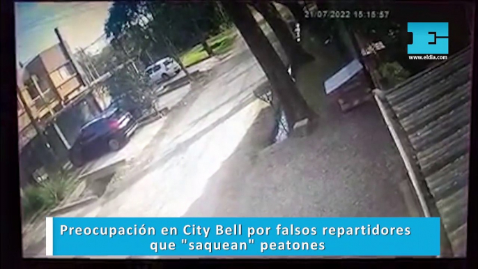 Preocupación en City Bell por falsos repartidores que "saquean" peatones