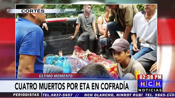 ¡TRAGEDIA! Cuatro miembros de una familia mueren soterrados en Cofradía #DepresiónTropicalEta