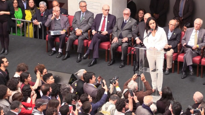 Cientos de brasileños se reúnen para la lectura de los manifiestos prodemocracia en vísperas de elecciones