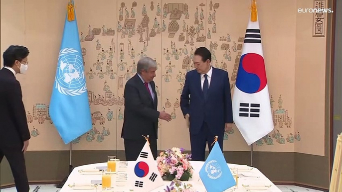 Guterres in Corea del Sud appoggia il disarmo nucleare di Pyongyang