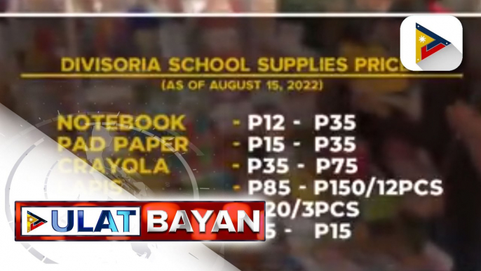 Presyo ng school supplies sa Divisoria, tumaas pa isang linggo bago ang pasukan