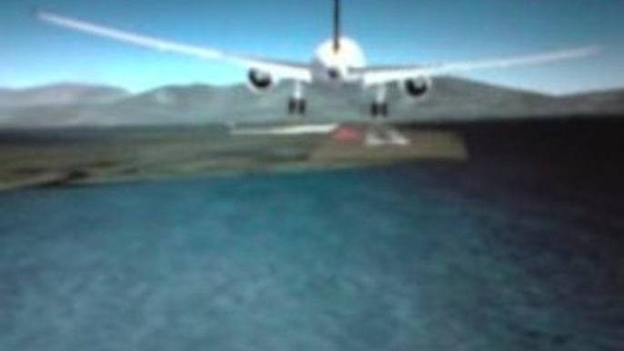 Landing at St Marteen / st martin airport