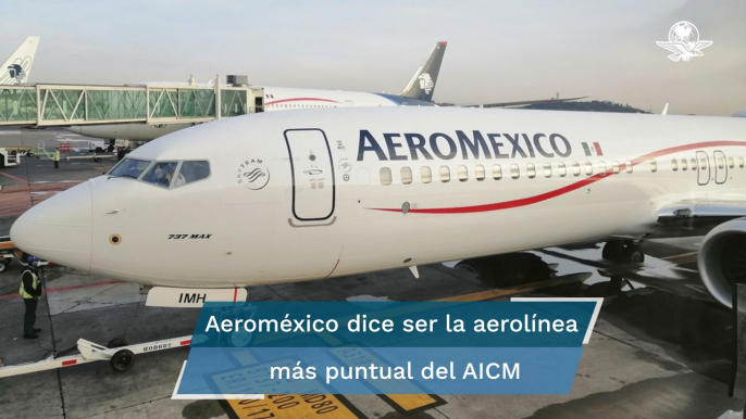 Descarta Aeroméxico ser la aerolínea con más retrasos en el AICM