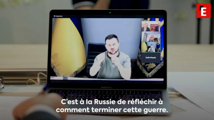 Volodymyr Zelensky: "C’est à la Russie de réfléchir à comment terminer cette guerre"