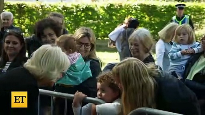 King Charles Greets Mourners at Queen Elizabeth's Memorial