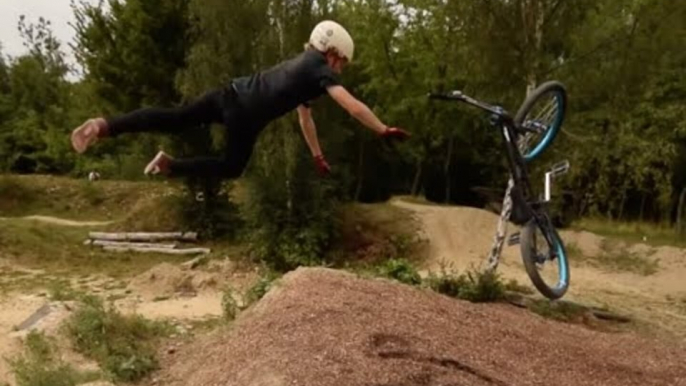 Guy Attempting Tailwhip on BMX Falls and Screams in Pain