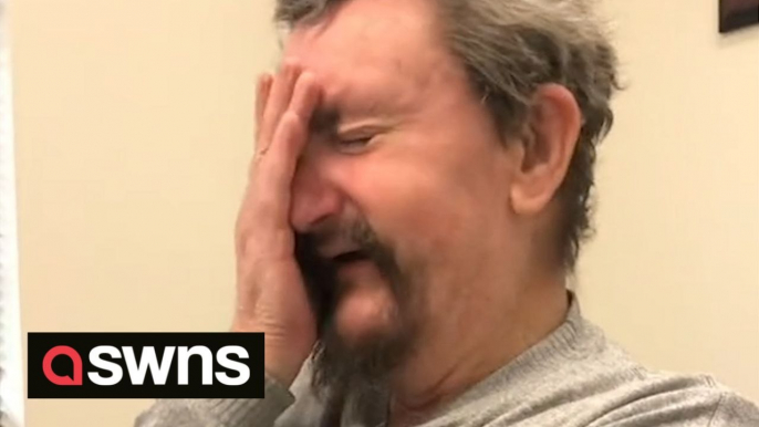 Grandad who lost his hearing reacts to hearing his granddaughter call him 'pop' for the first time