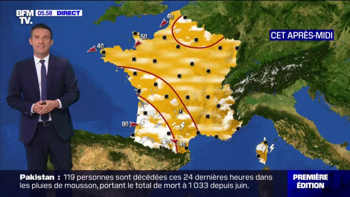 Des orages attendus dans le Sud-Ouest et du beau temps ailleurs ce lundi