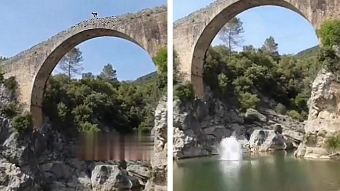 Un touriste français se casse la jambe en sautant d'un pont