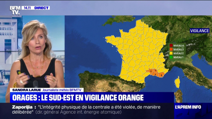 Orages: 4 départements du Sud-Est en vigilance orange