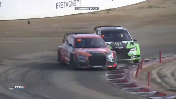 Rallycross France 2022 Loheac Q3 Amazing Battle Pailler/Meunier and Bakkerud/Belevskiy