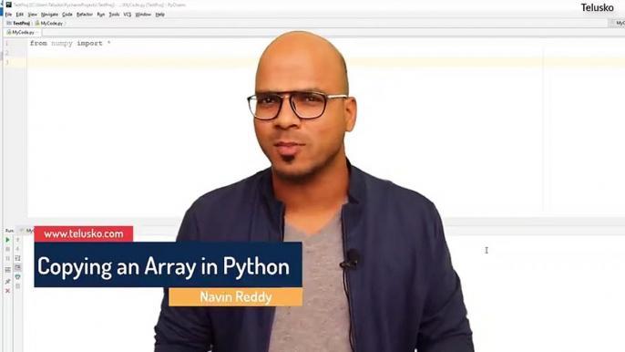 #29 Python Tutorial for Beginners _ Copying an Array in Python